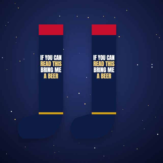 Design mock-up: Bring Me a Beer Socks (knit)
