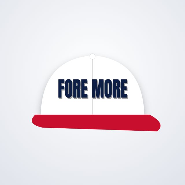 Design mock-up: Fore More Golf Cap (3D puff)