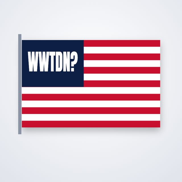 Design mock-up: Canton Question 3x5 Flag (print)