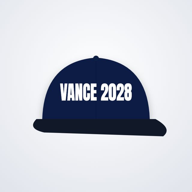 Design mock-up: Vance 2028 Cap (embroidery)